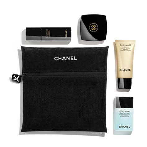 chanel skincare set with bag|Chanel sublimage gift set.